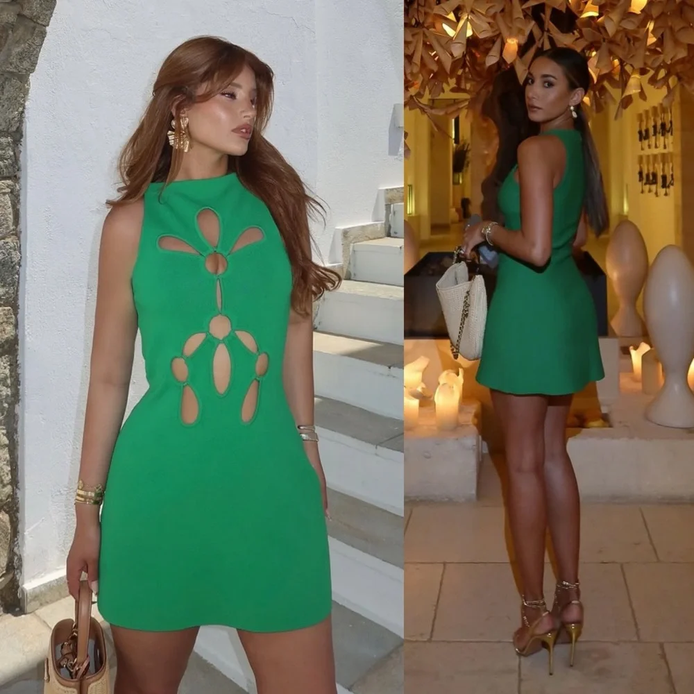 cult gaia | Dresses | Cult Gaia Franco Mini Dress Malachite Green | Poshmark